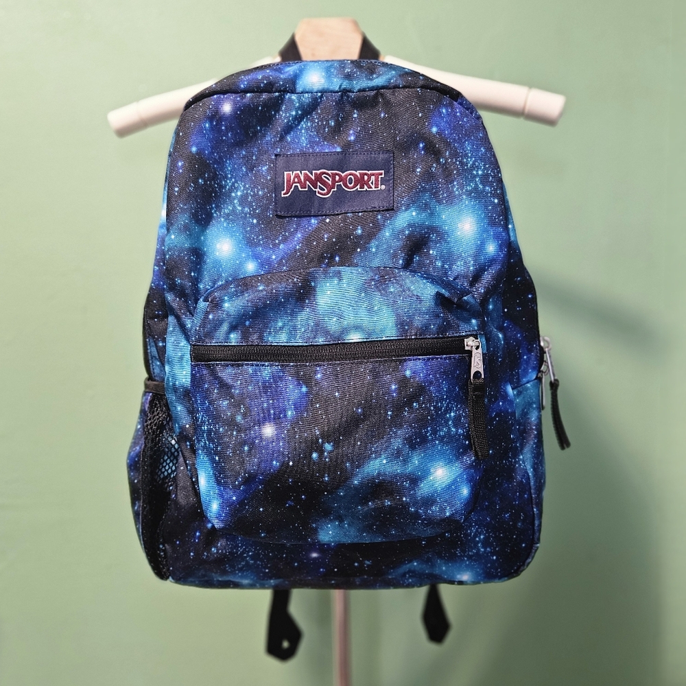 JanSport Galaxy / Starfield Print Backpack - Blue and Black